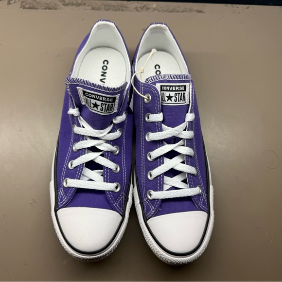 New Unisex Converse All Star Ox Low Top Electric Purple 137837F Size Men 8/W 10 - Picture 3 of 10